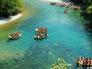 Izlet rafting na reki Uni in Bihač