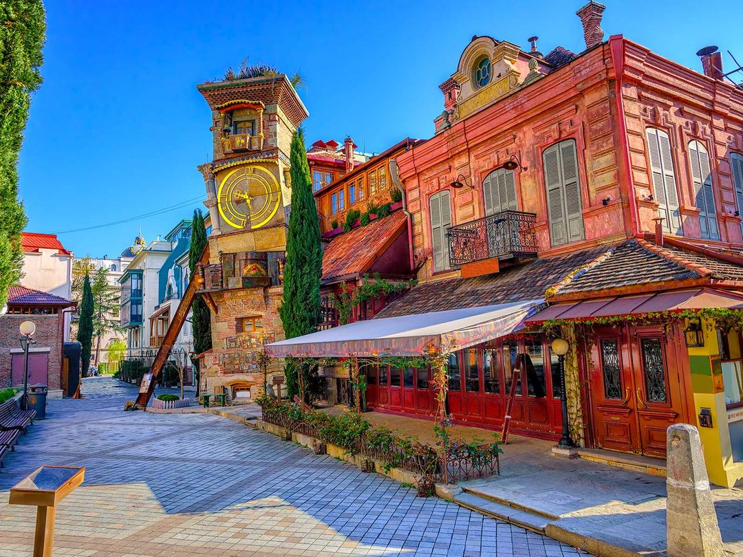Staro mestno jedro Tbilisi Gruzija